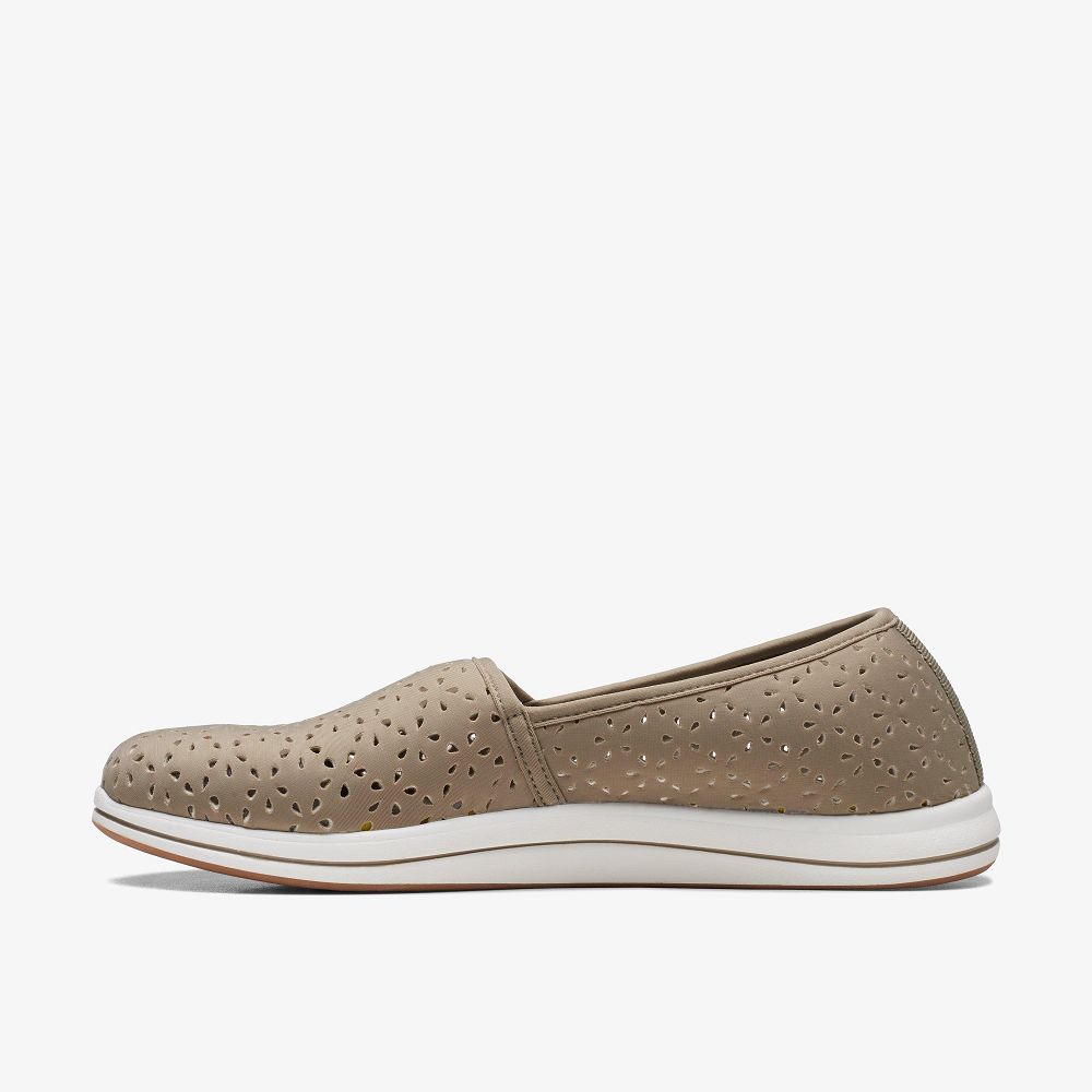 Olive Clarks Breeze Emily Women Slip-Ons | 6231BSYJA