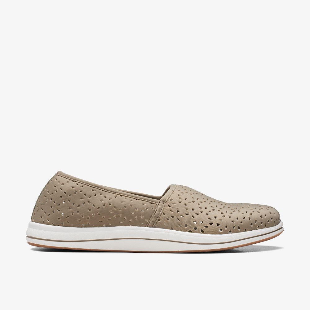 Olive Clarks Breeze Emily Women Slip-Ons | 6231BSYJA