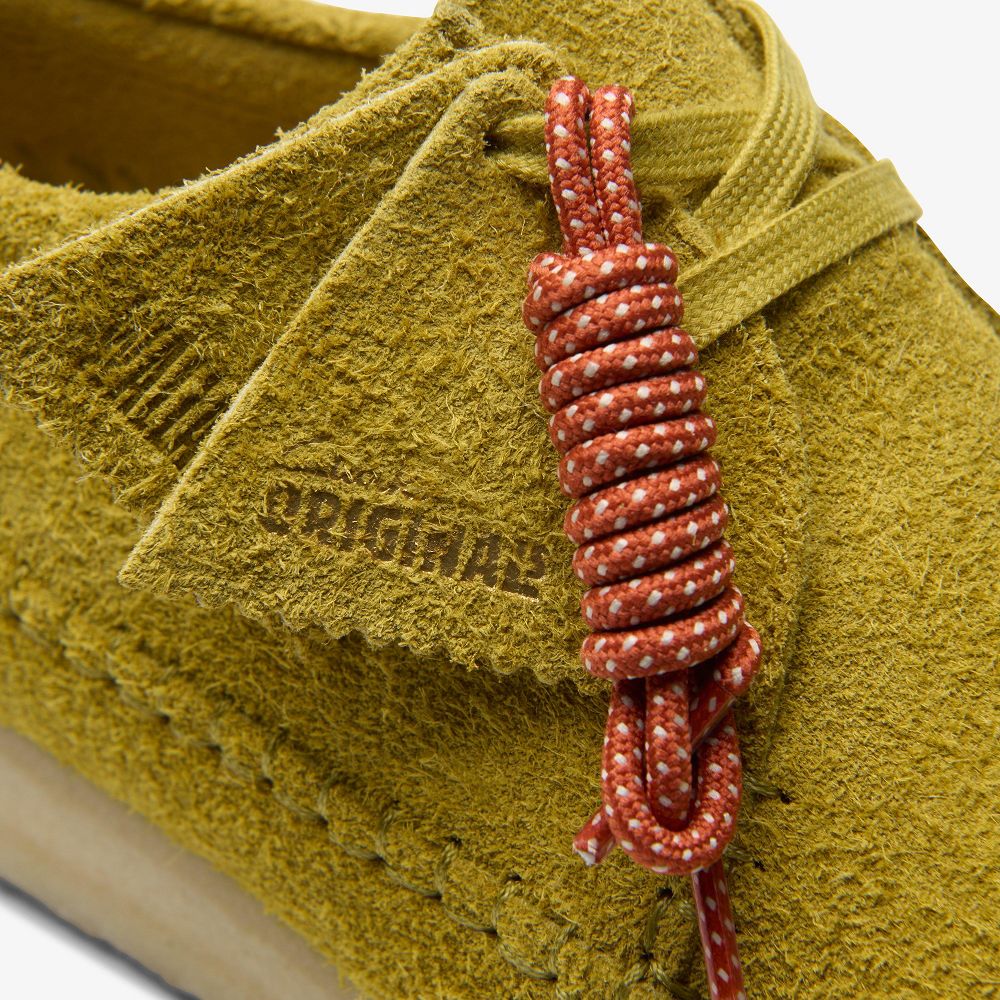 Olive Suede Clarks Weaver Men Moccasins | 4570ZYDVP