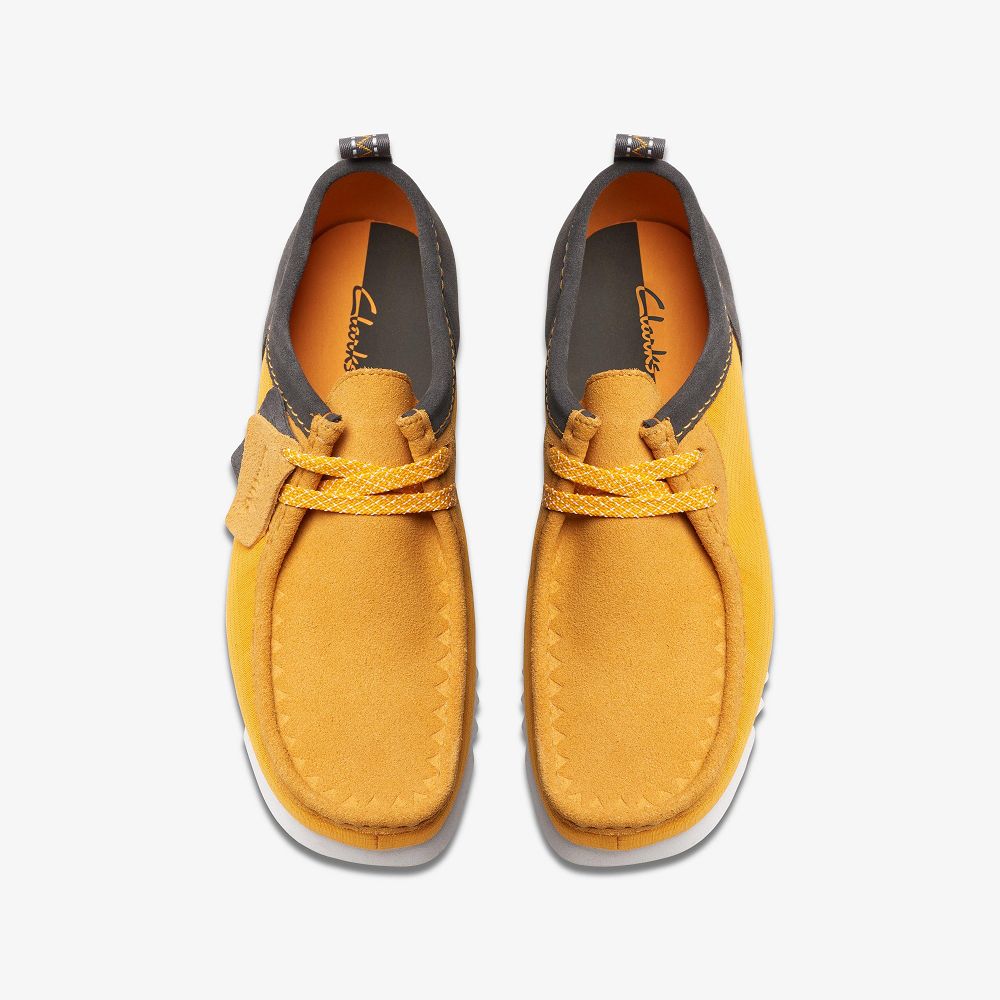 Orange Combination Clarks Wallabee FTRE Lo Men Moccasins | 5834INHWF