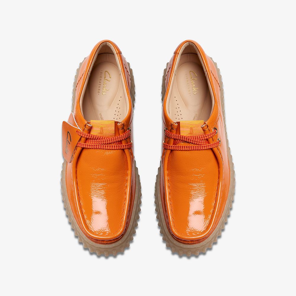 Orange Patent Clarks Torhill Bee Women Loafers | 2314ZVBTL