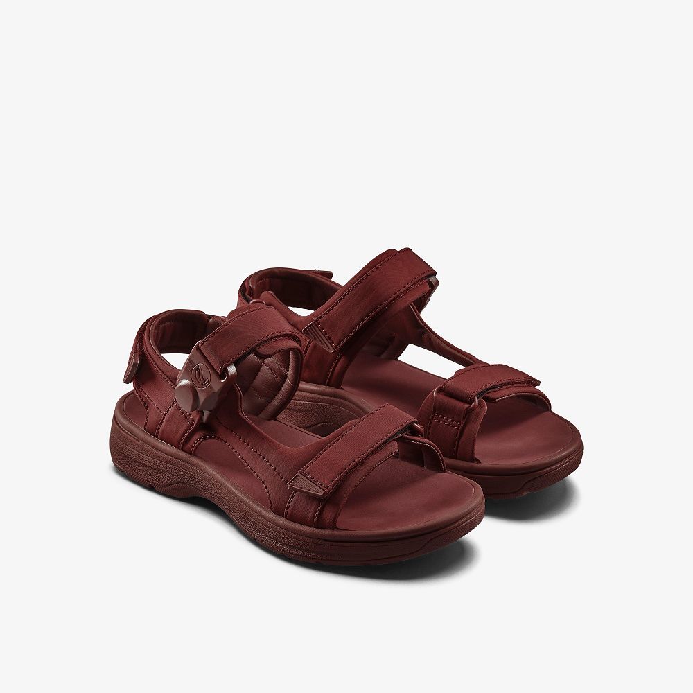 Oxblood Textile Clarks Martine Rose Mens Men Sandals | 3815OBNQC