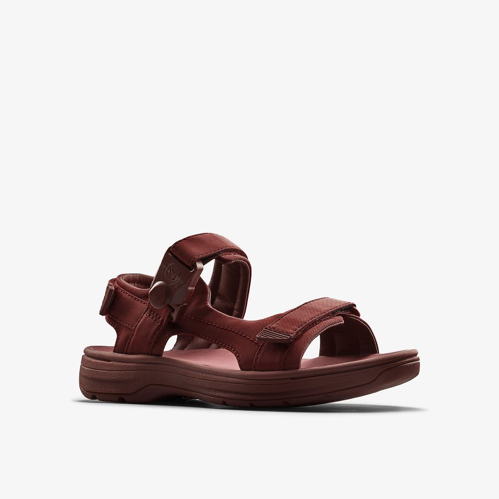 Oxblood Textile Clarks Martine Rose Mens Men Sandals | 3815OBNQC