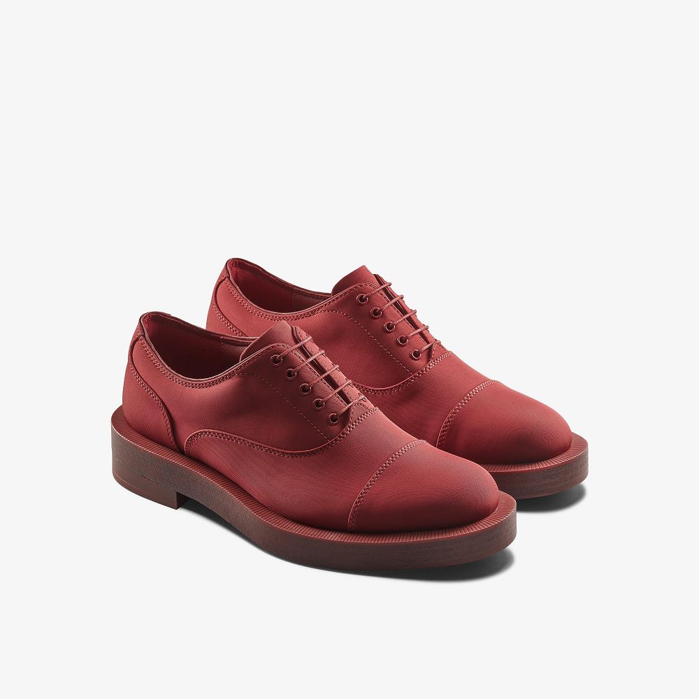 Oxblood Textile Clarks Martine Rose Women Oxfords | 9032QUEHZ