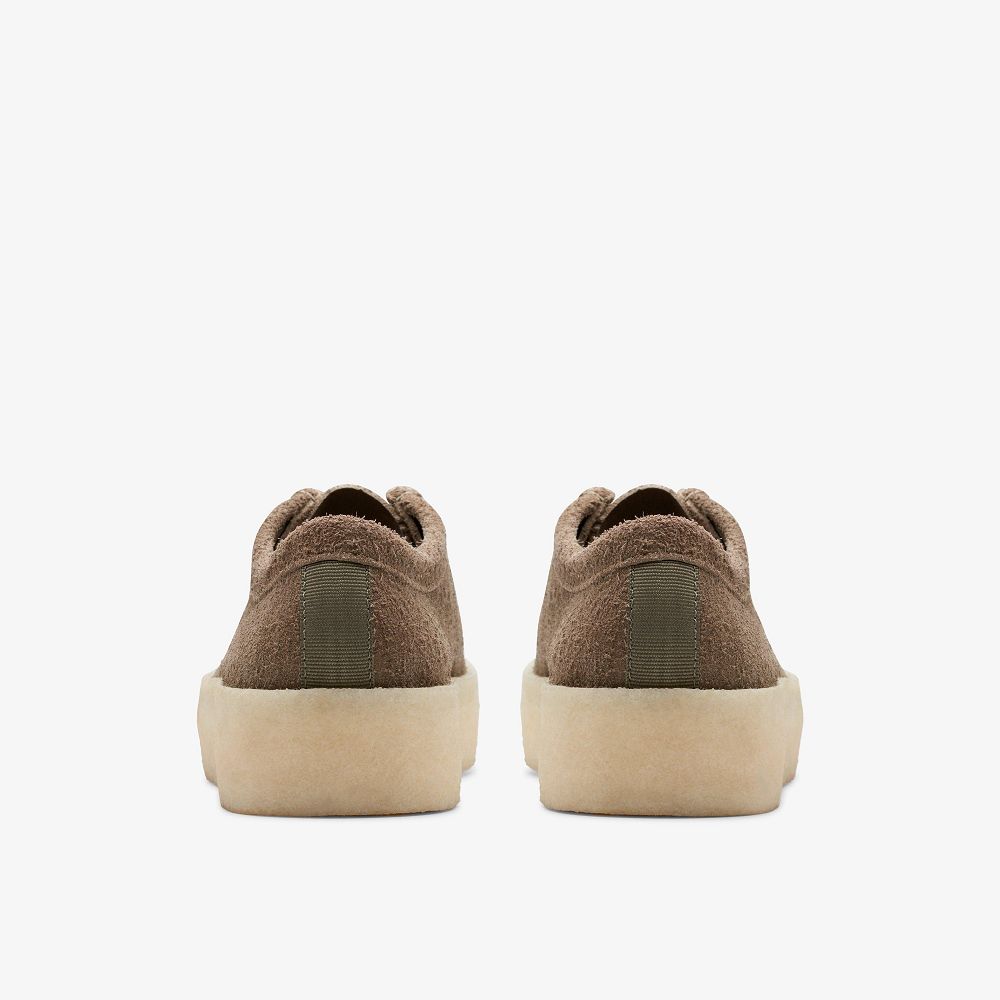 Pale Khaki Suede Clarks Wallabee Cup Men Loafers | 2947BQORJ