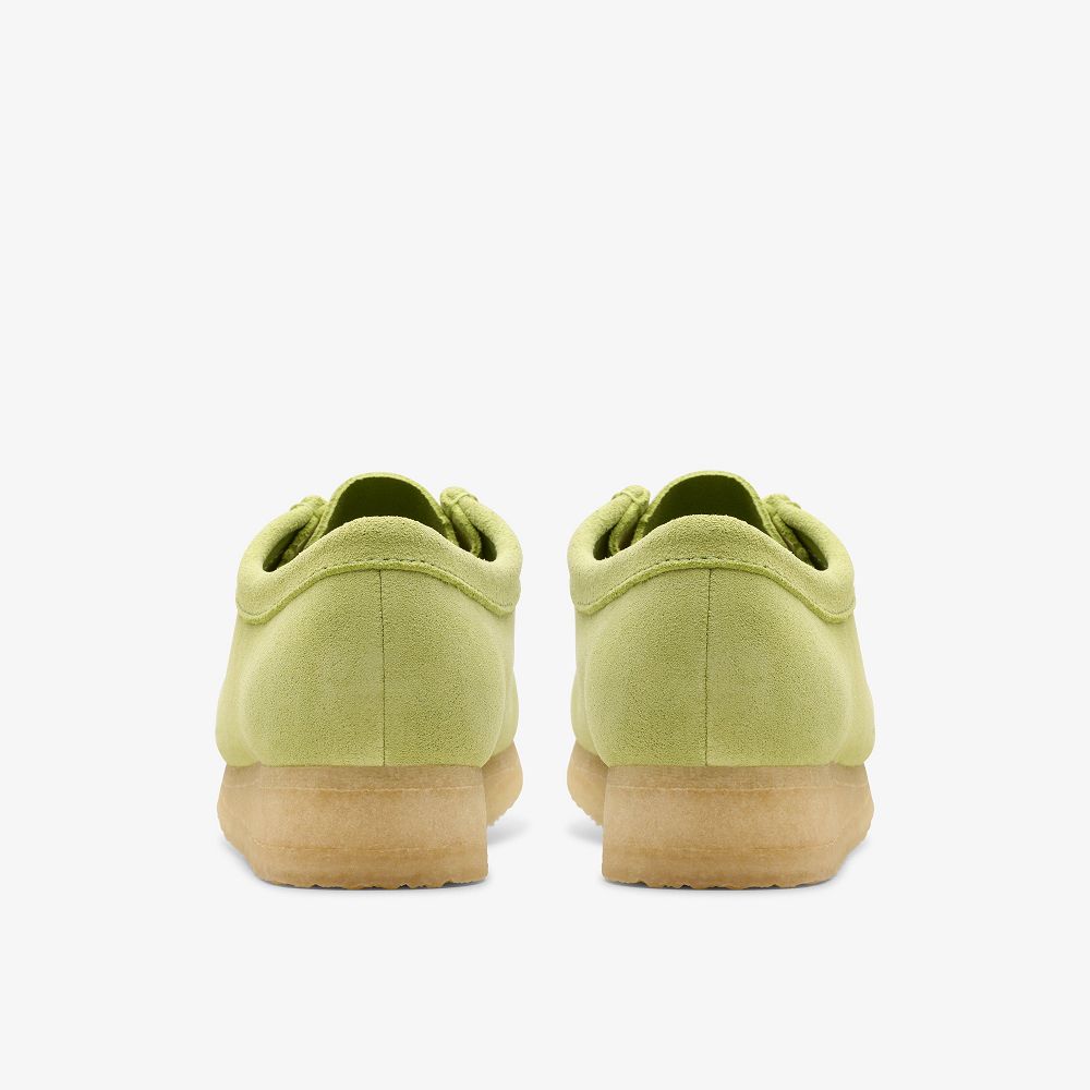 Pale Lime Suede Clarks Wallabee Women Loafers | 7053VXPUY