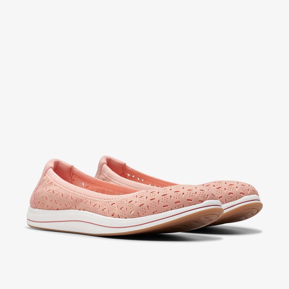 Peach Clarks Breeze Roam Women Slip-Ons | 5469OXTCA