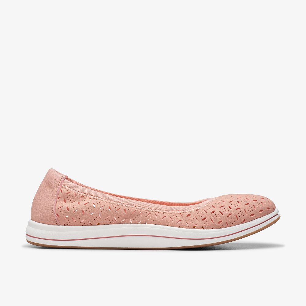 Peach Clarks Breeze Roam Women Slip-Ons | 5469OXTCA