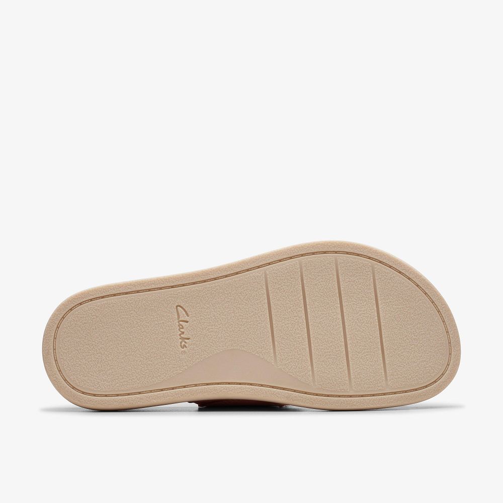 Peach Nubuck Clarks Arwell Walk Women Sandals | 8950DMHES