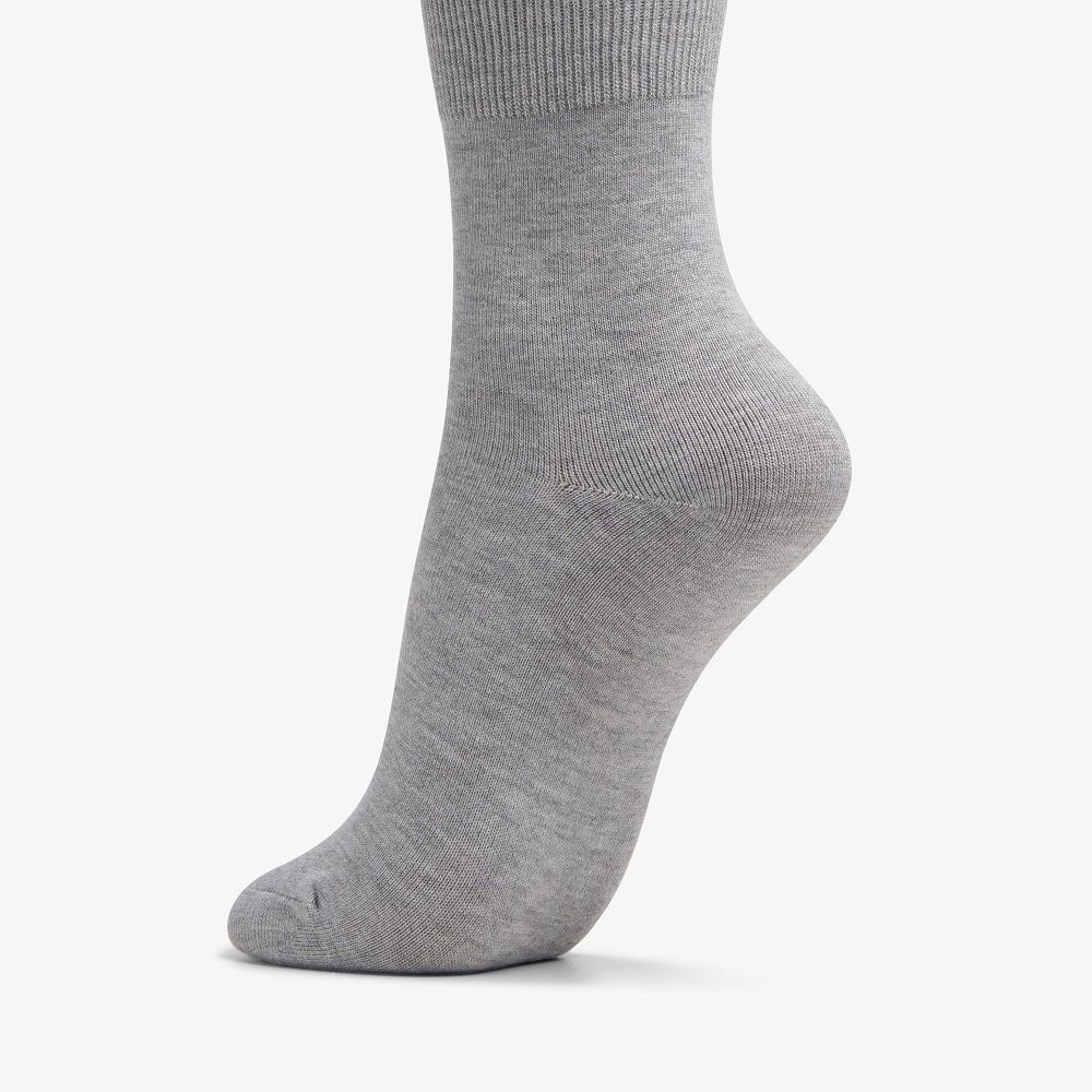 Pink Clarks Solid Dress Crew Women Socks | 9461LMTZV