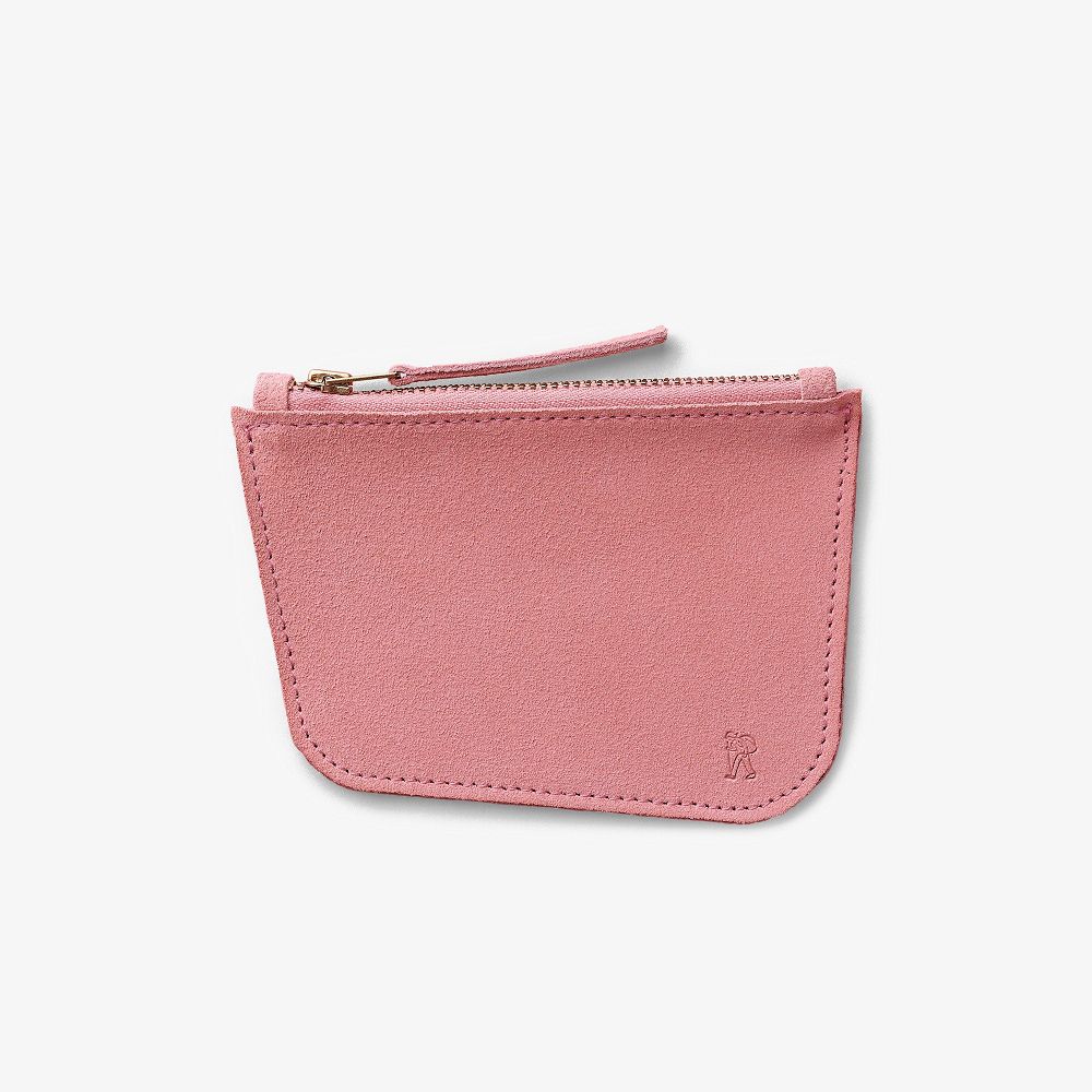 Pink Suede Clarks Wallabee Coin Men Wallets | 5982DJAIZ