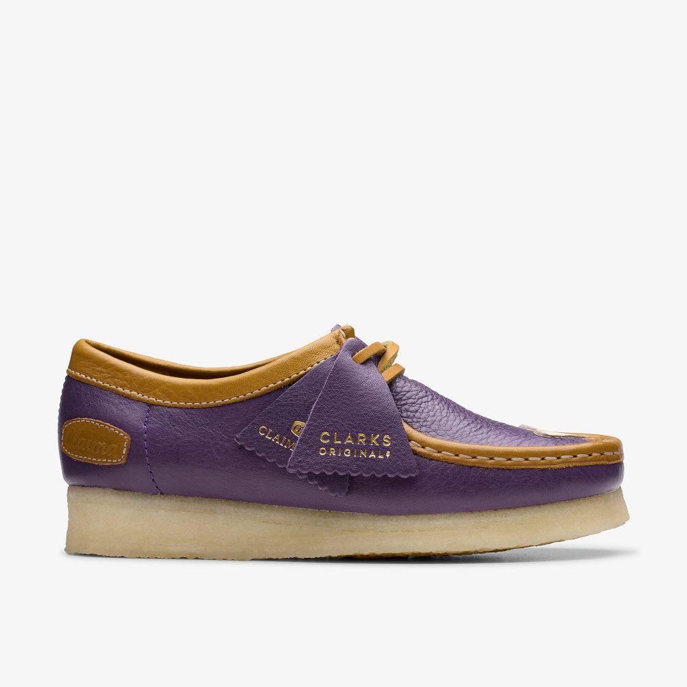 Purple Combination Clarks Wallabee X Claima Men Loafers | 4017VJPMR