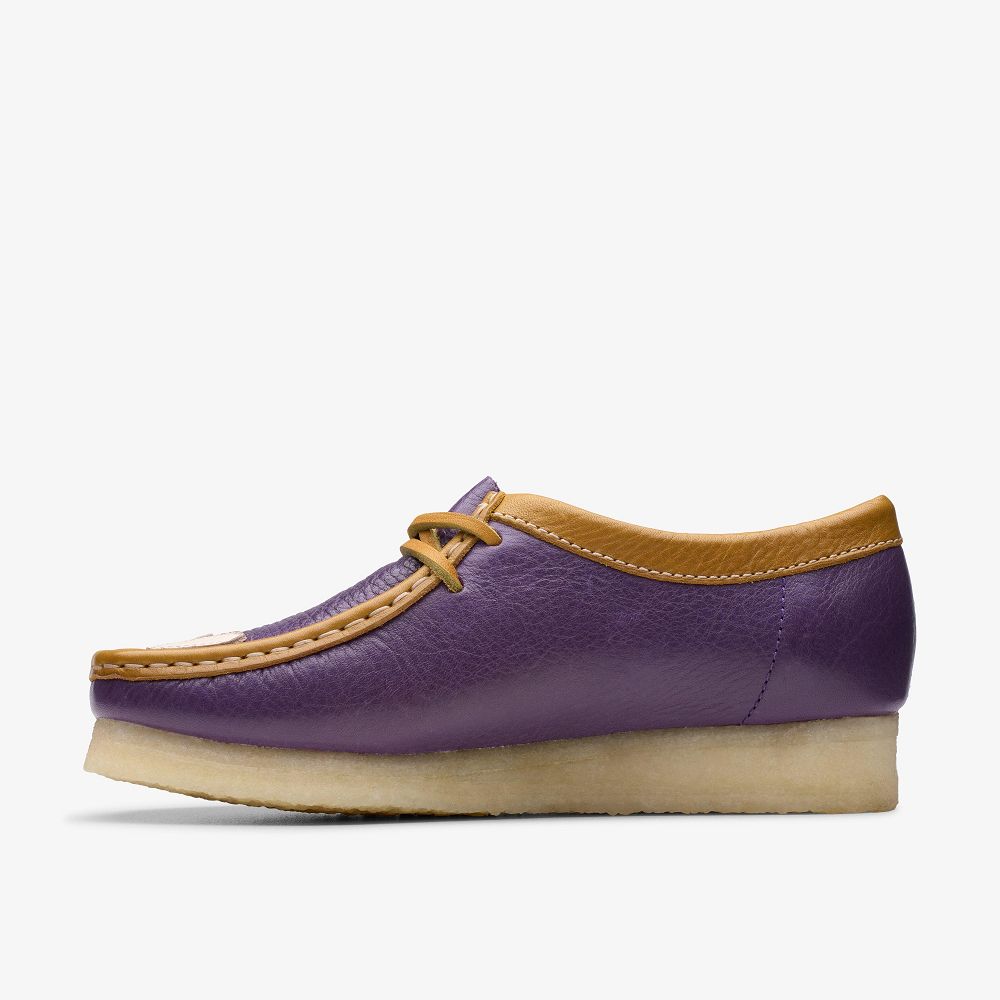 Purple Combination Clarks Wallabee X Claima Men Loafers | 4017VJPMR