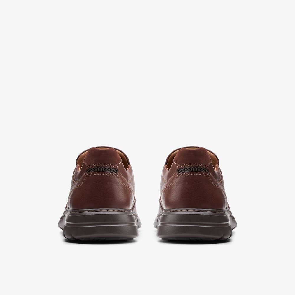 Red Brown Clarks Un Brawley Step Men Loafers | 4190QFXRW