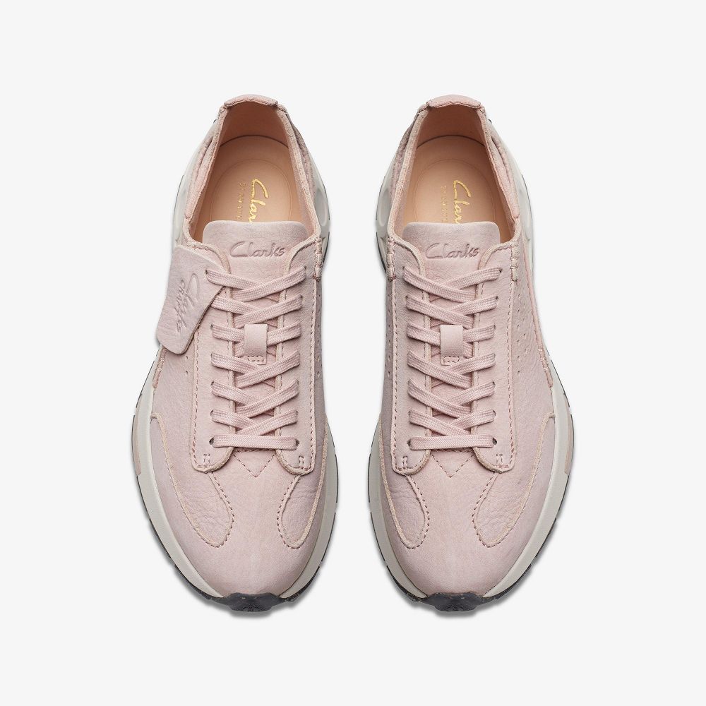 Rose Nubuck Clarks Craft Speed Women Sneakers | 7352PHYVC