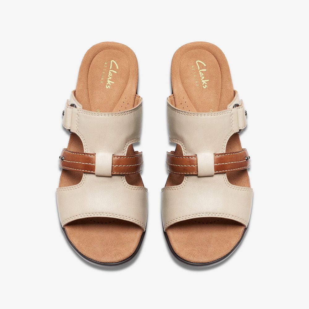 Sand Combination Clarks Tuleah Jane Women Sandals | 3964LFSAM