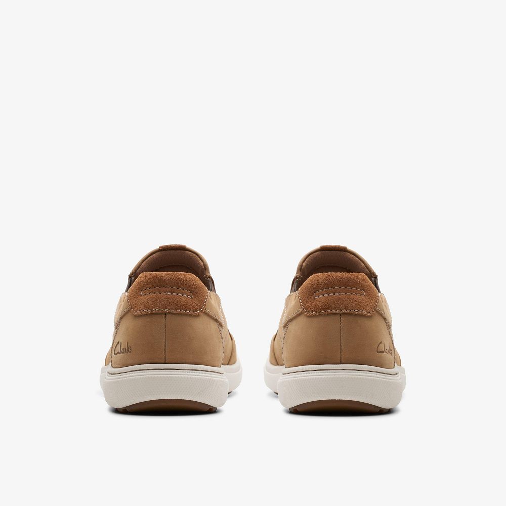 Sand Nubuck Clarks Mapstone Step Men Sneakers | 3149PAVLG