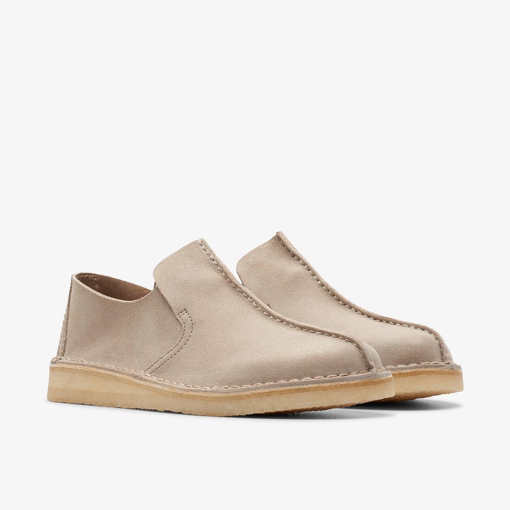 Sand Suede Clarks Desert Mosier Men Loafers | 0792YCNSH