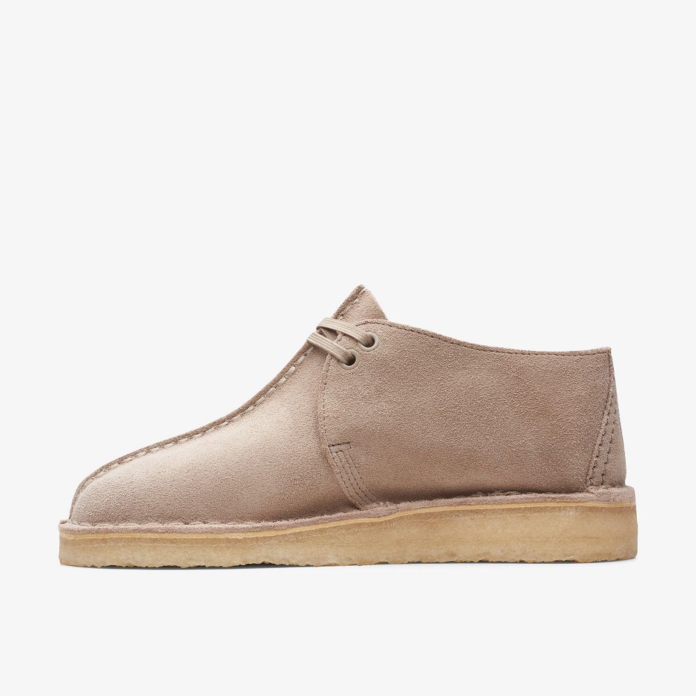 Sand Suede Clarks Desert Trek Women Boots | 5197OHMPT