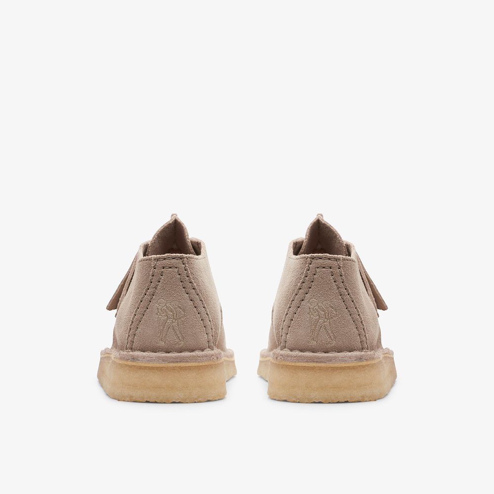 Sand Suede Clarks Desert Trek Women Boots | 5197OHMPT