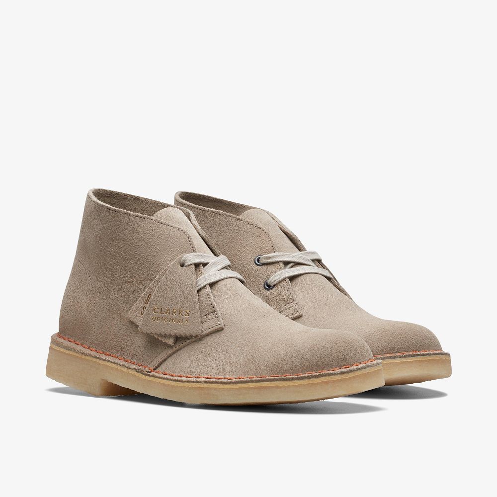 Sand Suede Clarks Desert Women Boots | 6957PDQJK