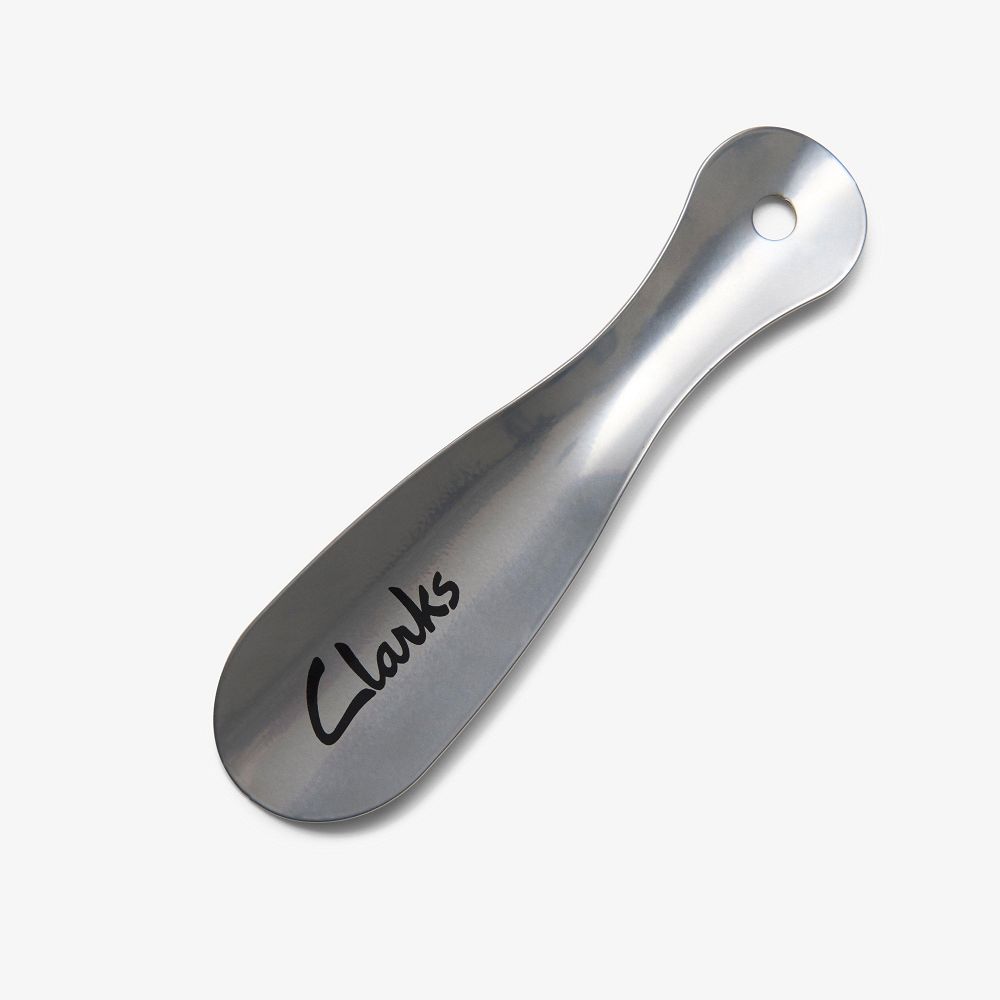 Silver Clarks Shoe Horn Metal Men Shoe Care | 1436EUAXH