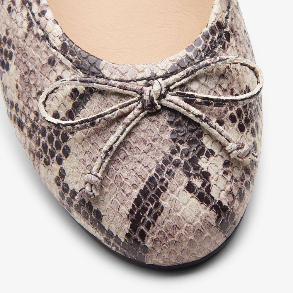 Snake Print Clarks Fawna Lily Women Ballet Flats | 0826PNRAF