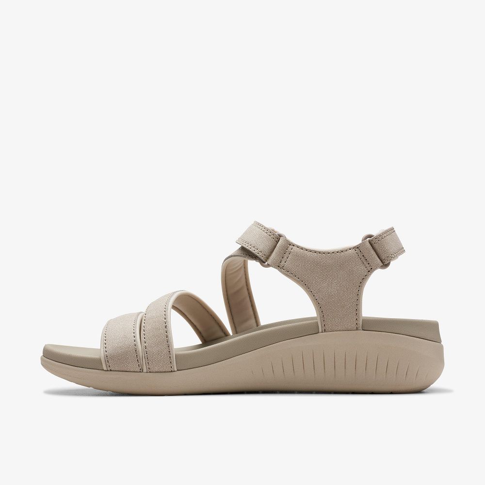 Stone Clarks Glide Hi Ella Women Sandals | 1854OWSIA