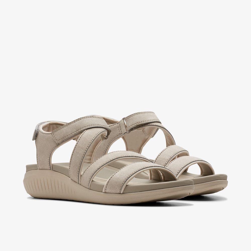 Stone Clarks Glide Hi Ella Women Sandals | 1854OWSIA