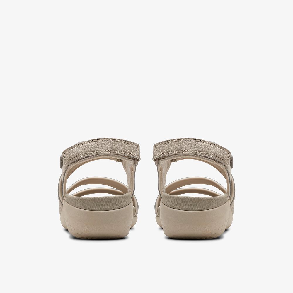 Stone Clarks Glide Hi Ella Women Sandals | 1854OWSIA