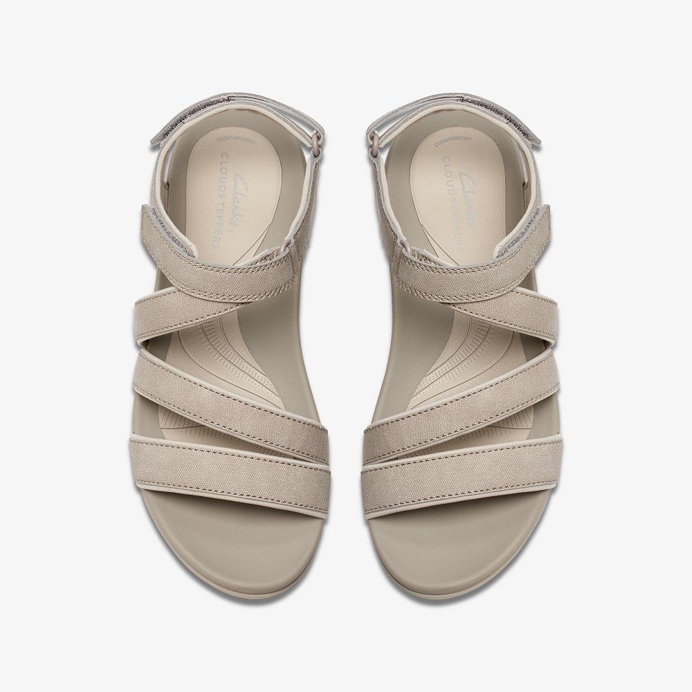 Stone Clarks Glide Hi Ella Women Sandals | 1854OWSIA