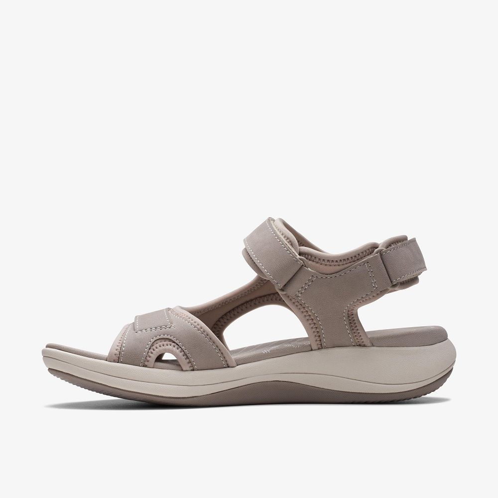 Stone Clarks Mira Bay Women Sandals | 8734SPYNA