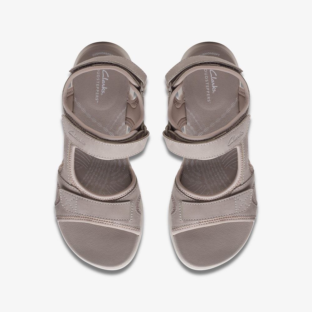 Stone Clarks Mira Bay Women Sandals | 8734SPYNA