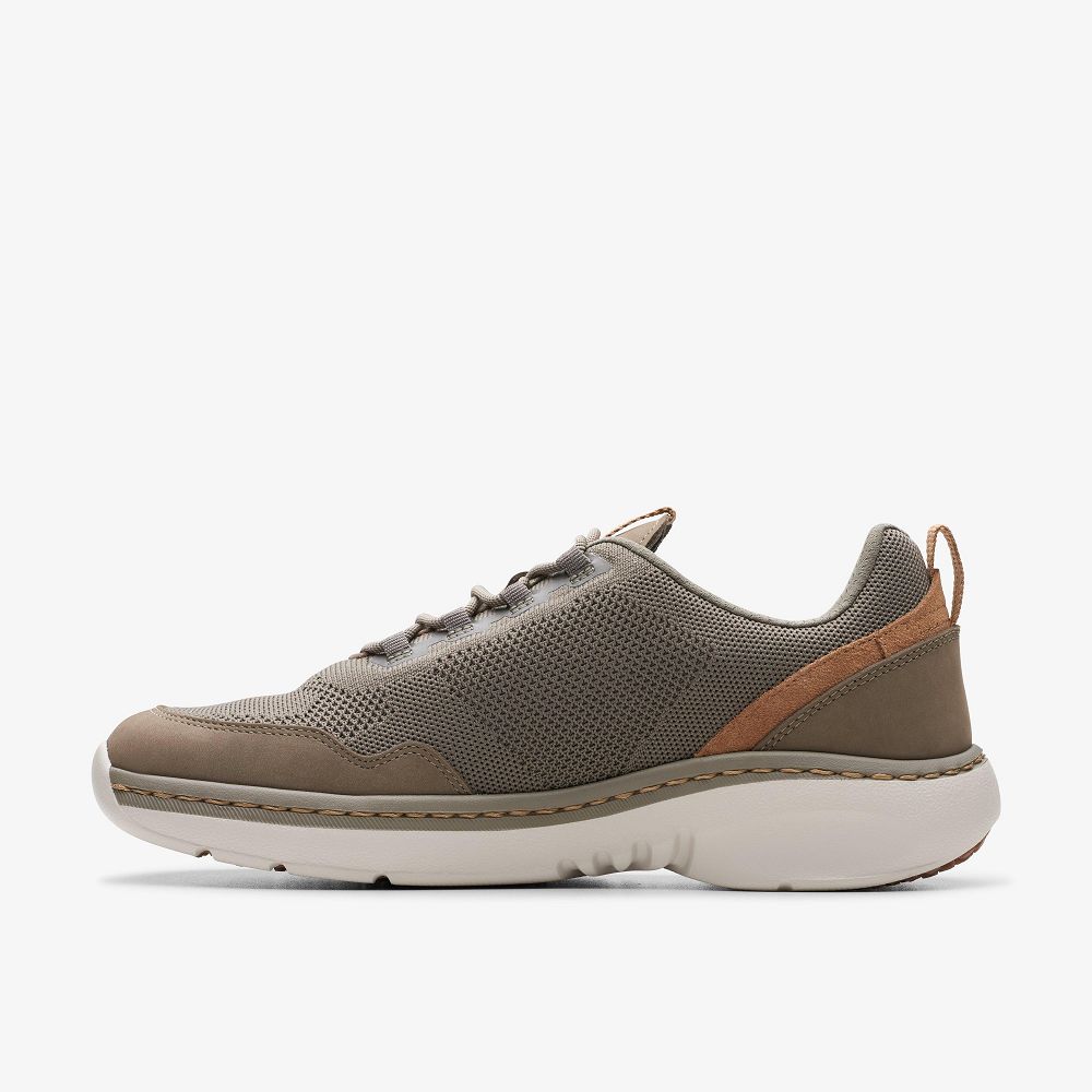 Stone Combination Clarks Clarks Pro Knit Men Sneakers | 5364EKDFI