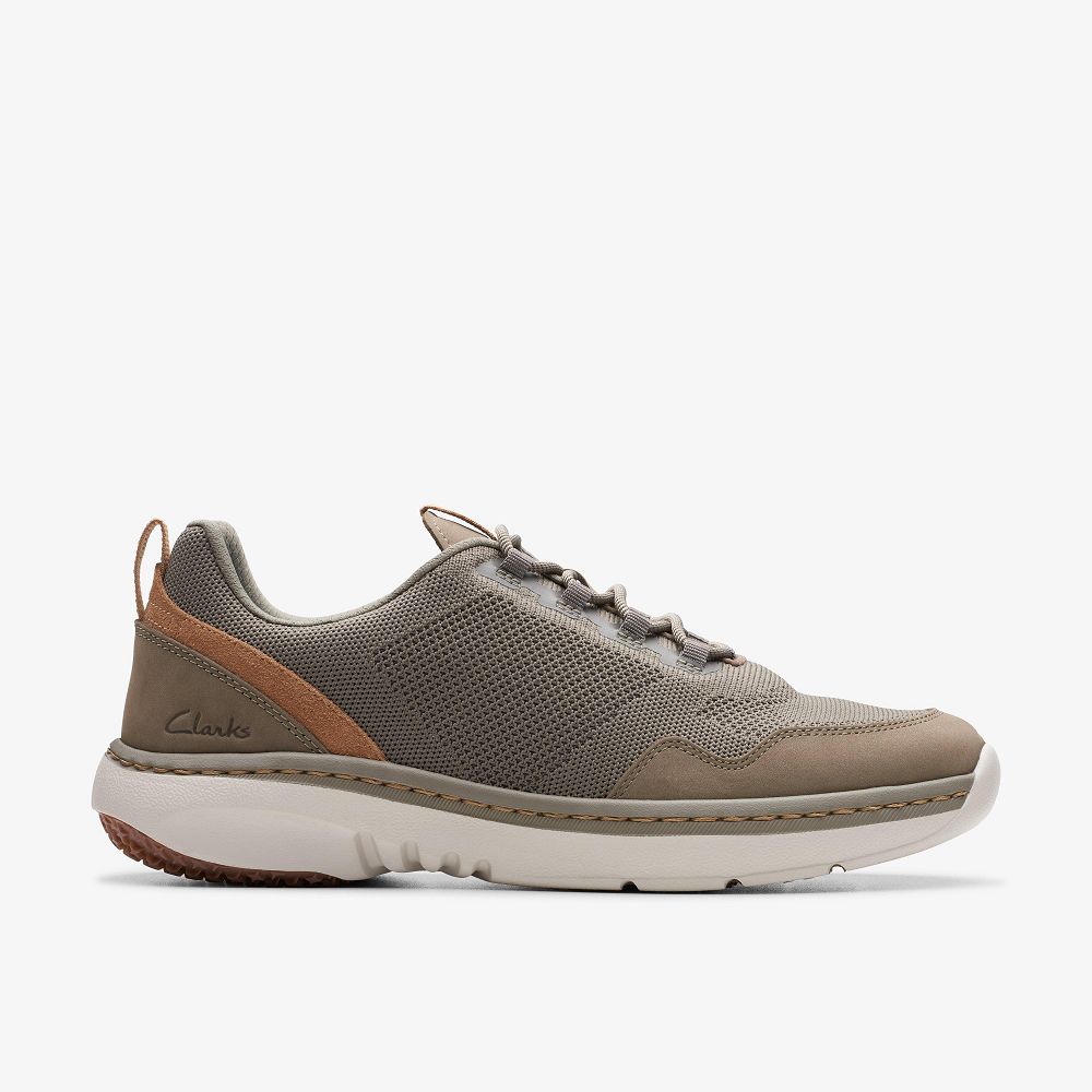 Stone Combination Clarks Clarks Pro Knit Men Sneakers | 5364EKDFI