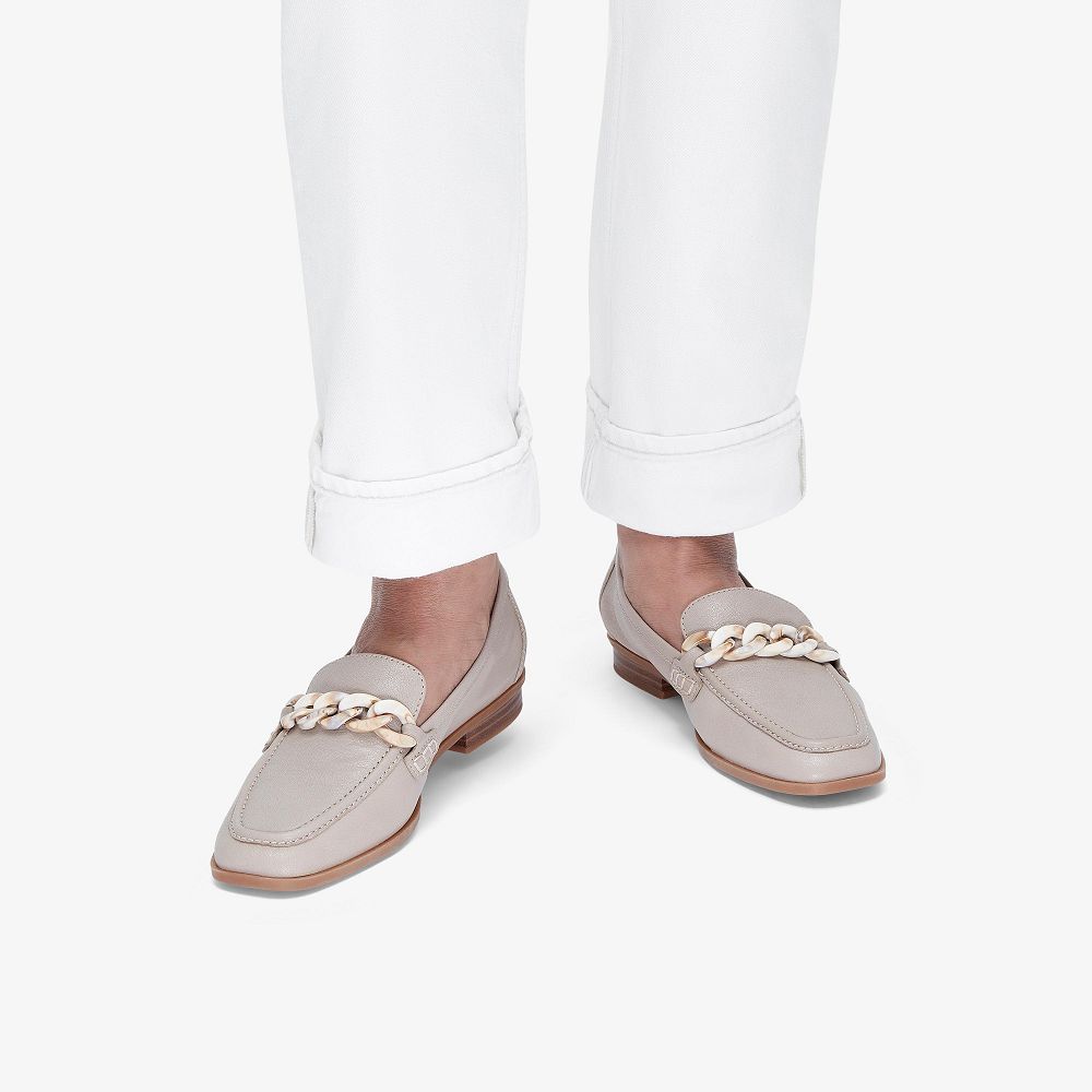 Stone Leather Clarks Sarafyna Iris Women Loafers | 0926VPORY