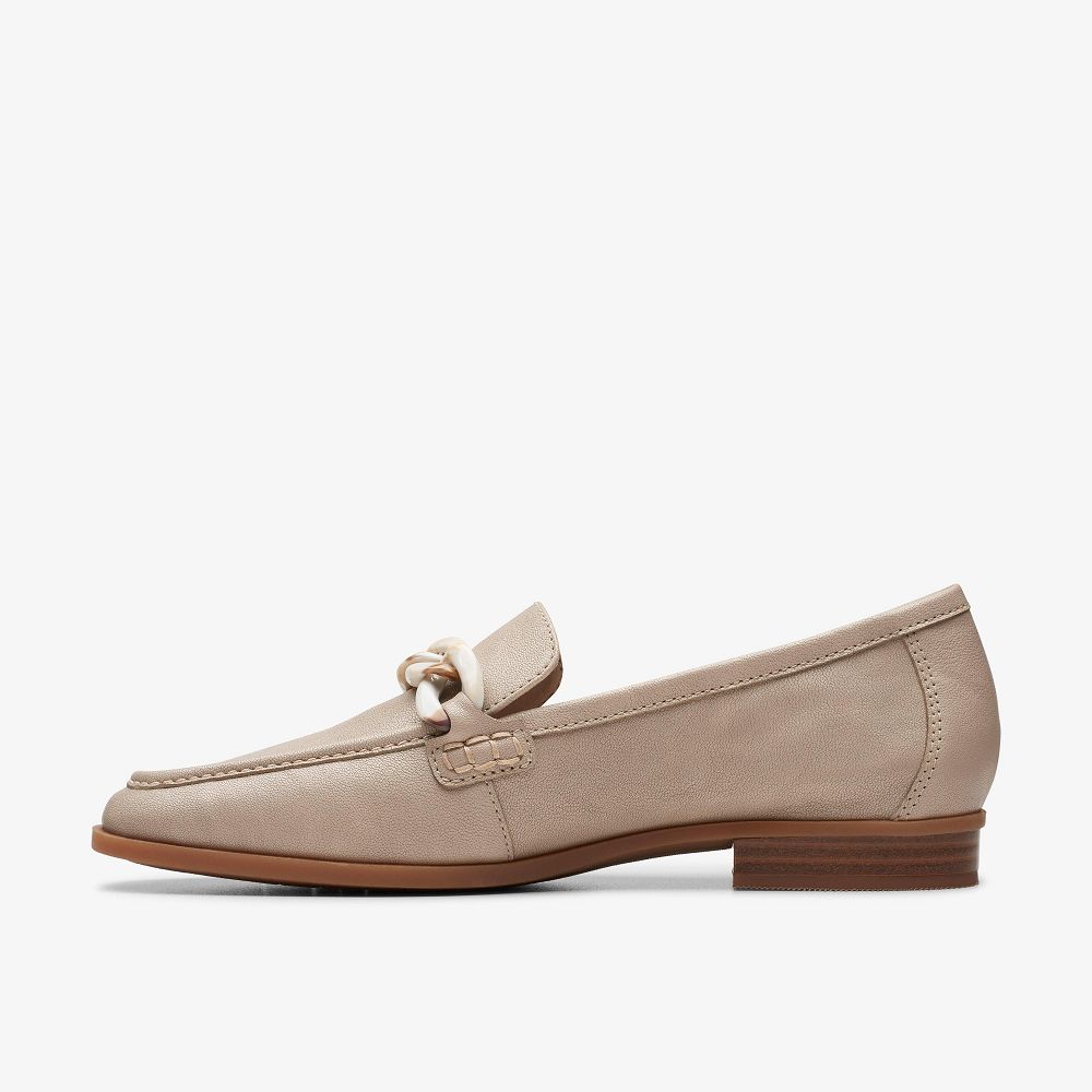 Stone Leather Clarks Sarafyna Iris Women Loafers | 0926VPORY