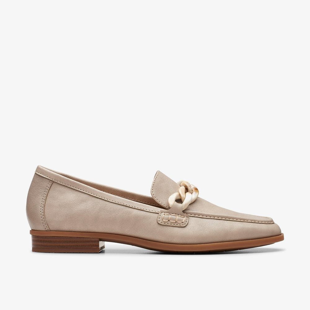 Stone Leather Clarks Sarafyna Iris Women Loafers | 0926VPORY