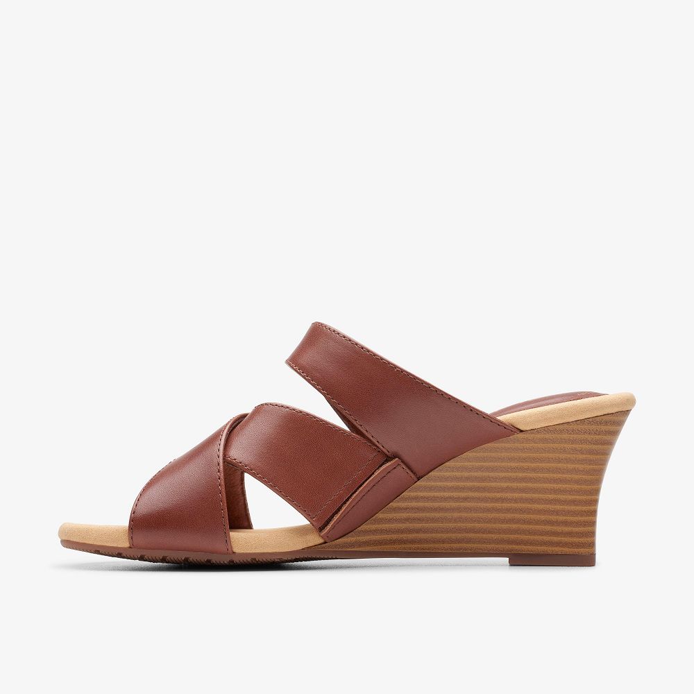 Tan Clarks Kyarra Judi Women Sandals | 5142TQNGE