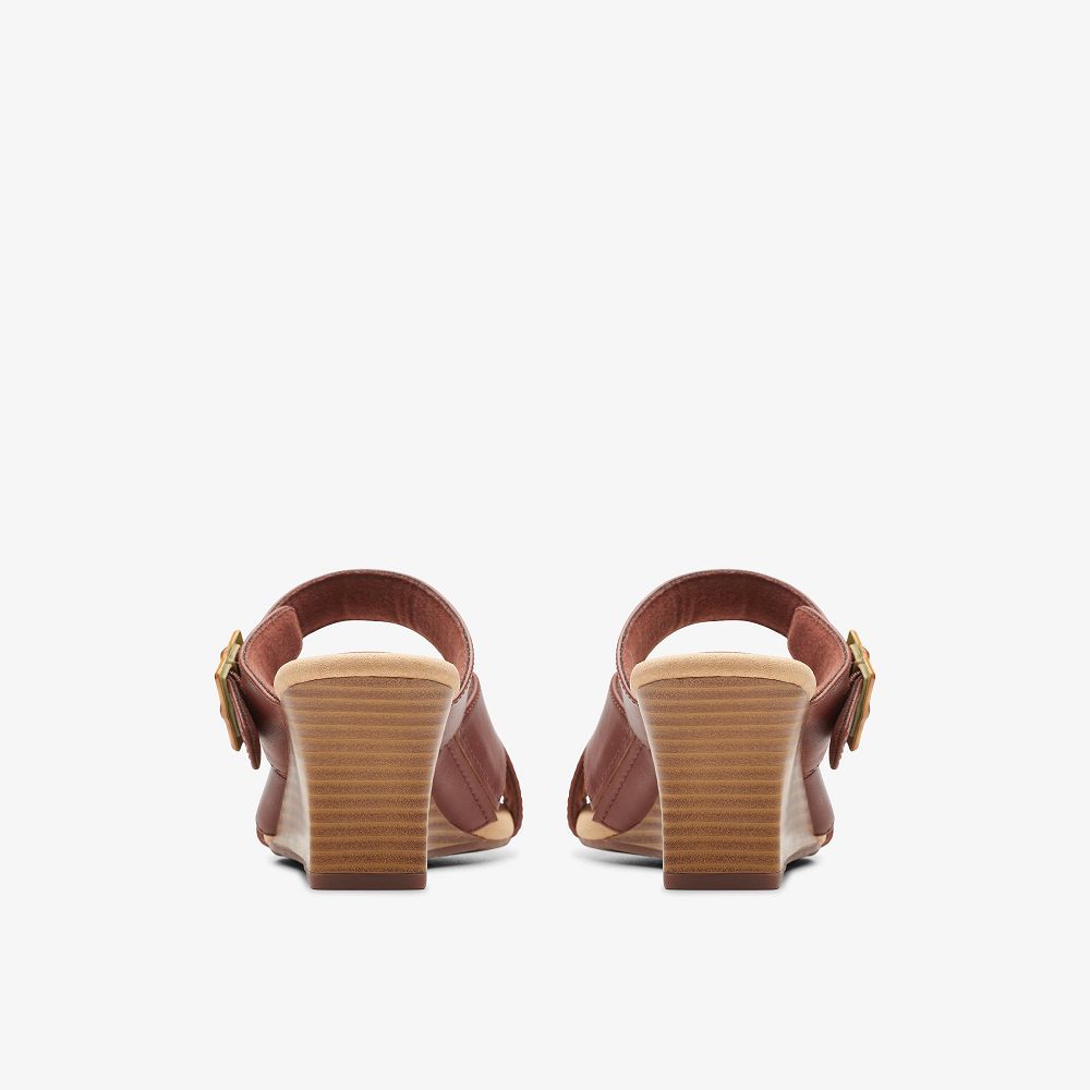 Tan Clarks Kyarra Judi Women Sandals | 5142TQNGE