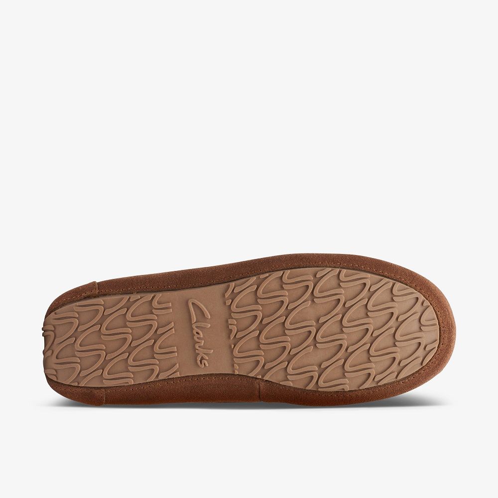 Tan Clarks Rosaliah Gem Women Slip-Ons | 3409EXCGR