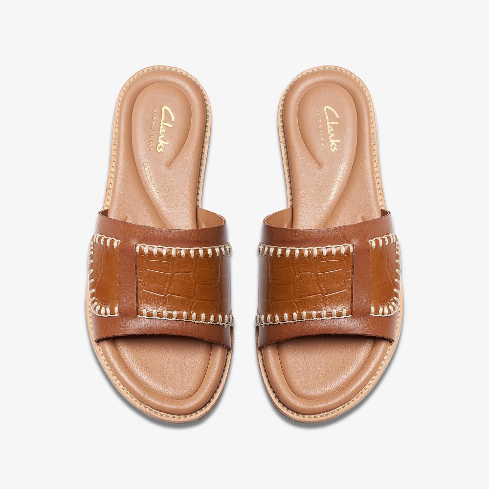 Tan Interest Clarks Maritime Women Sandals | 8709MEBWG