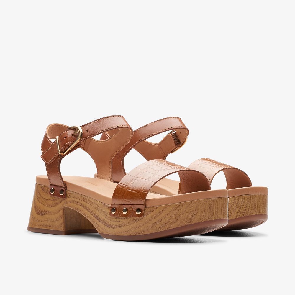 Tan Interest Clarks Sivanne Bay Women Sandals | 5134XFGED