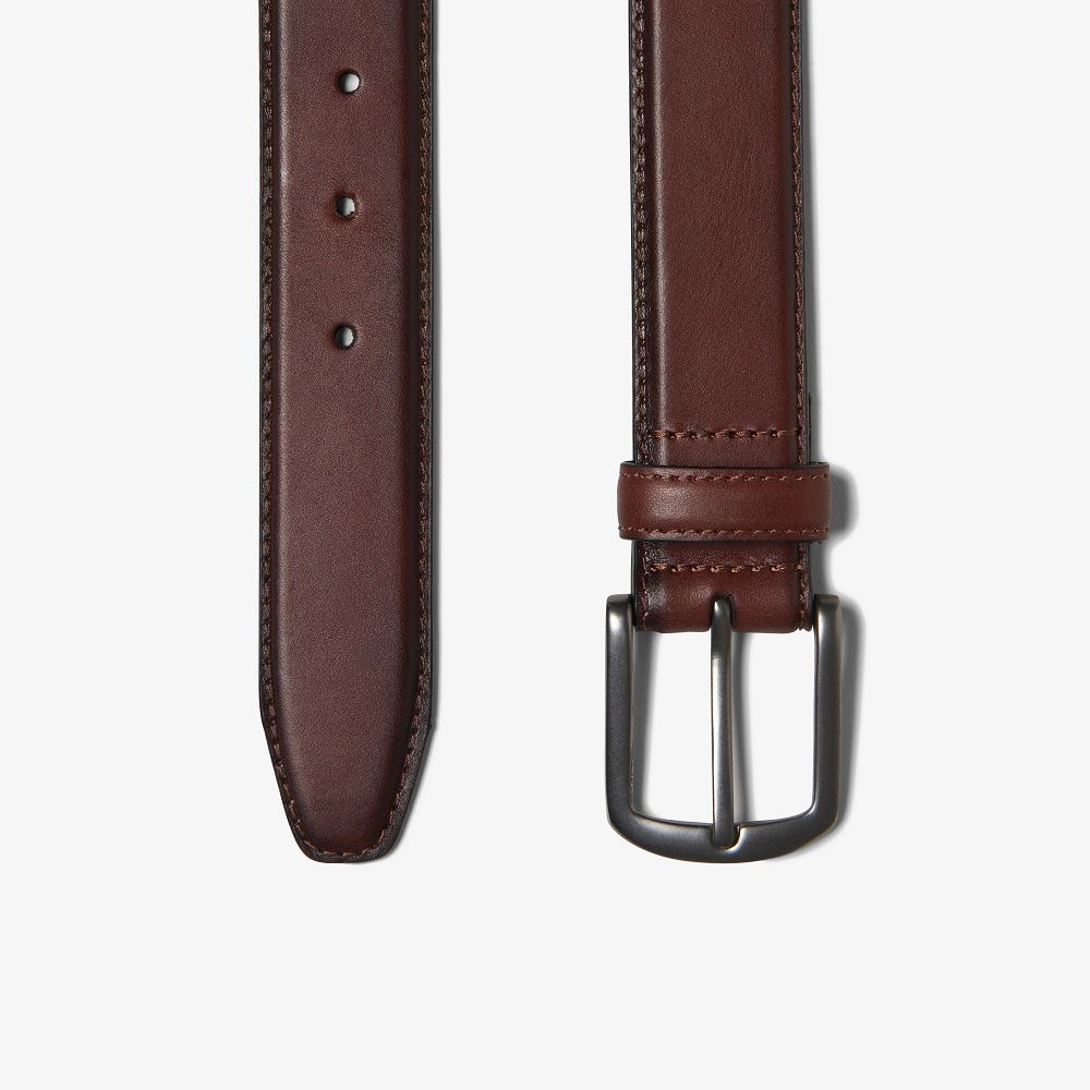 Tan Leather Clarks Dress Men Belt | 5047RGYML