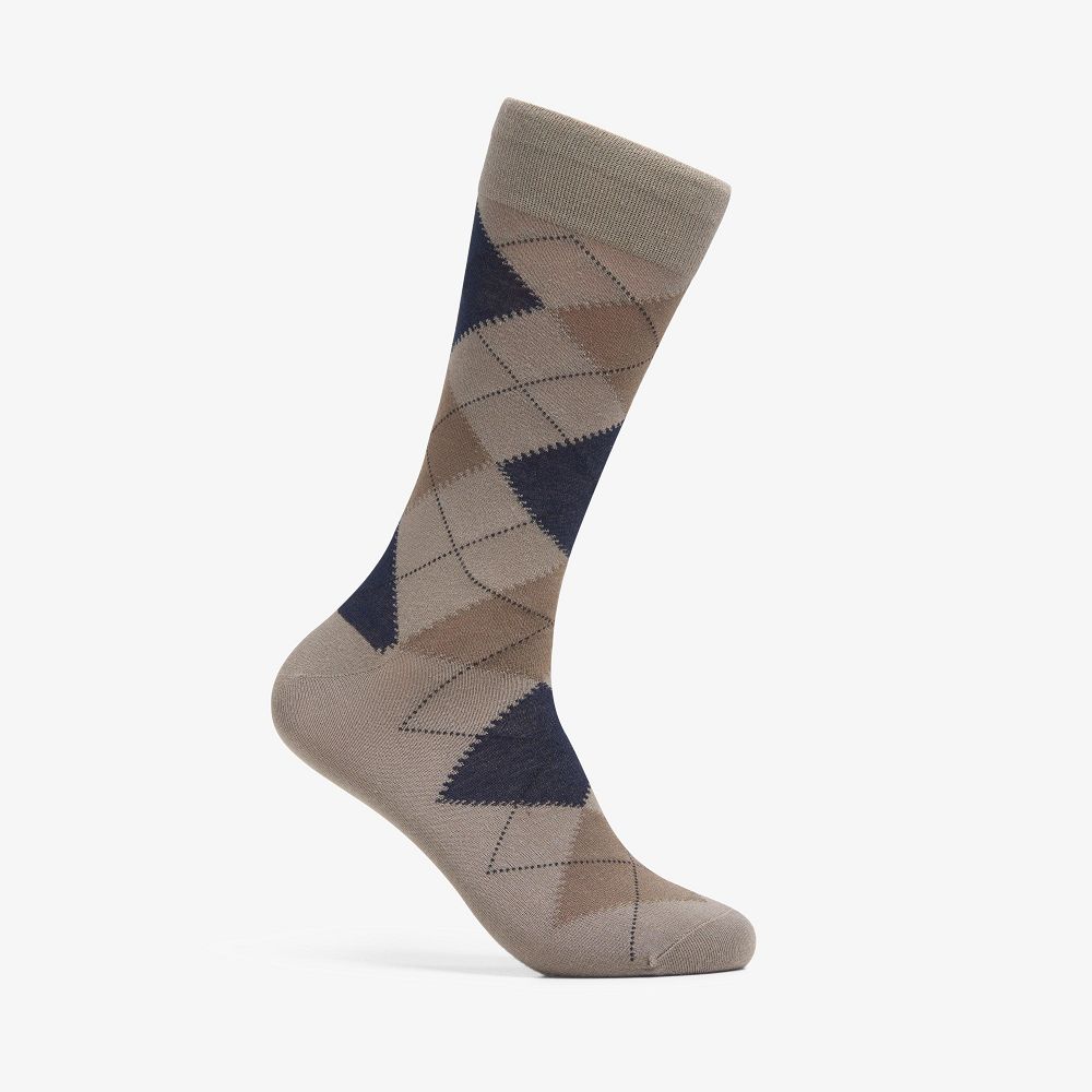 Taupe Clarks Mens Argyle Men Socks | 9618SYZOW