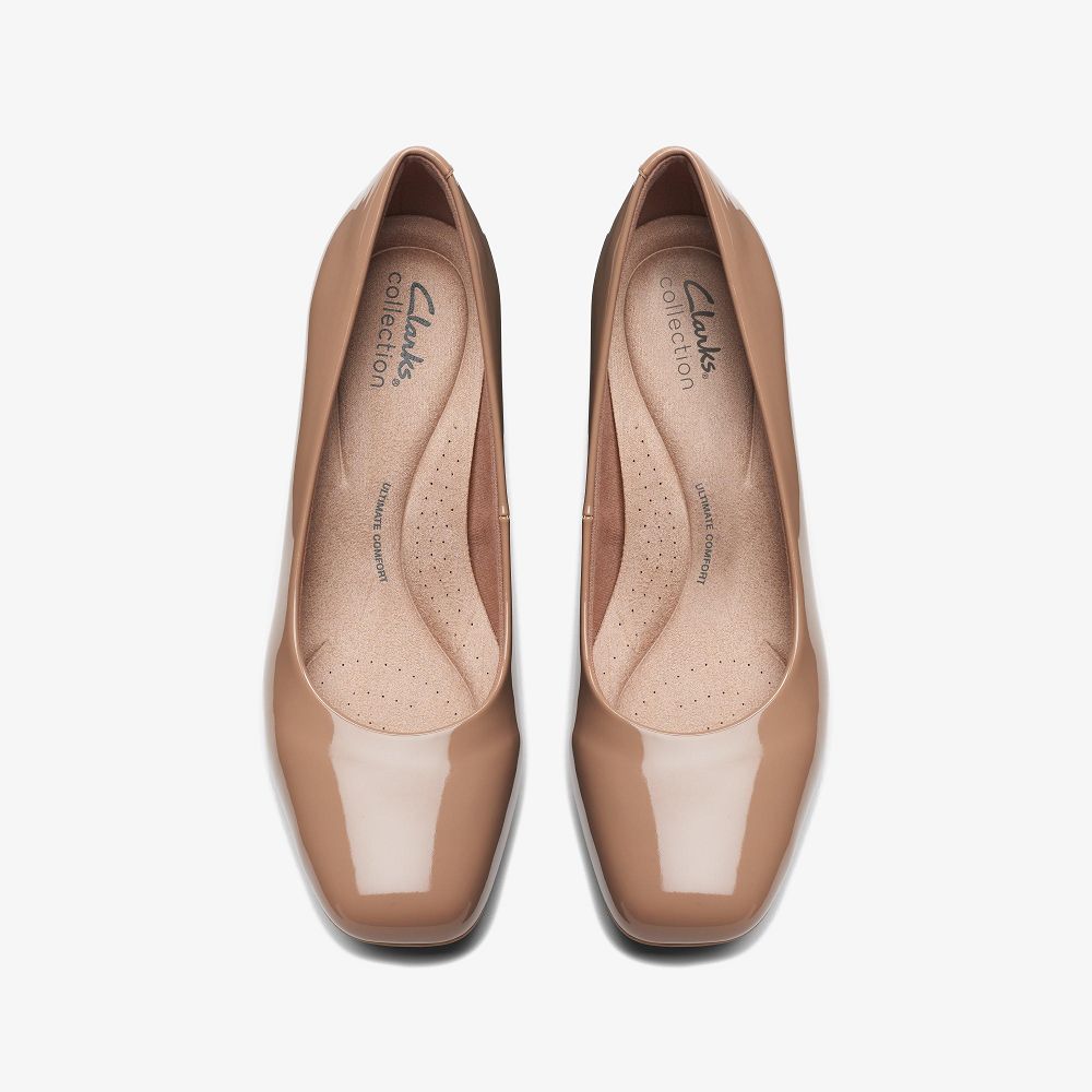 Warm Beige Clarks Kyndall Iris Women Pumps | 3851JOQWH