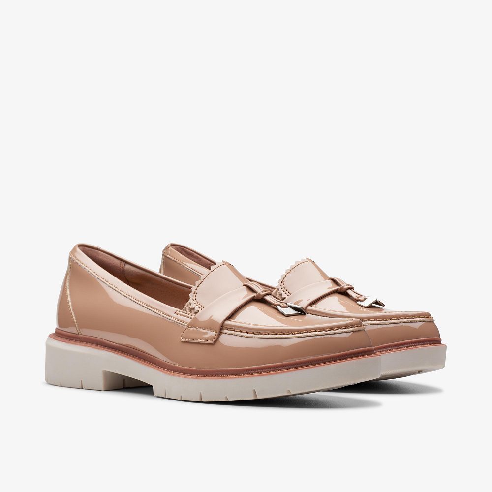 Warm Beige Clarks Westlynn Bella Women Loafers | 2169NIYJS