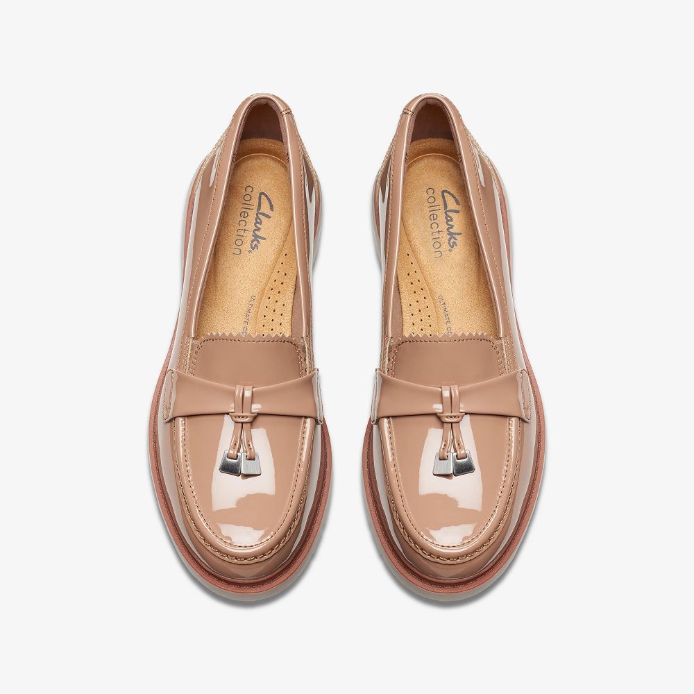 Warm Beige Clarks Westlynn Bella Women Loafers | 2169NIYJS