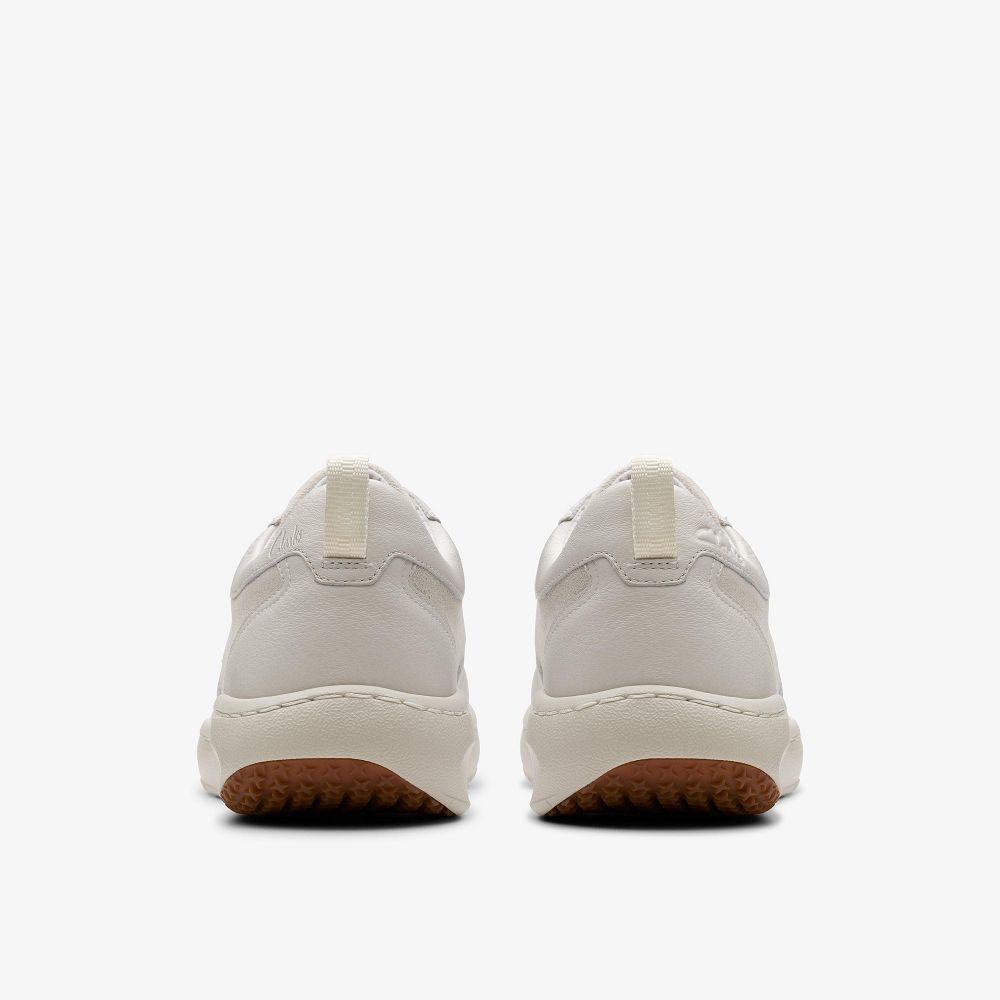 White Leather Clarks Clarks Pro Lace Men Sneakers | 2690VUQHN