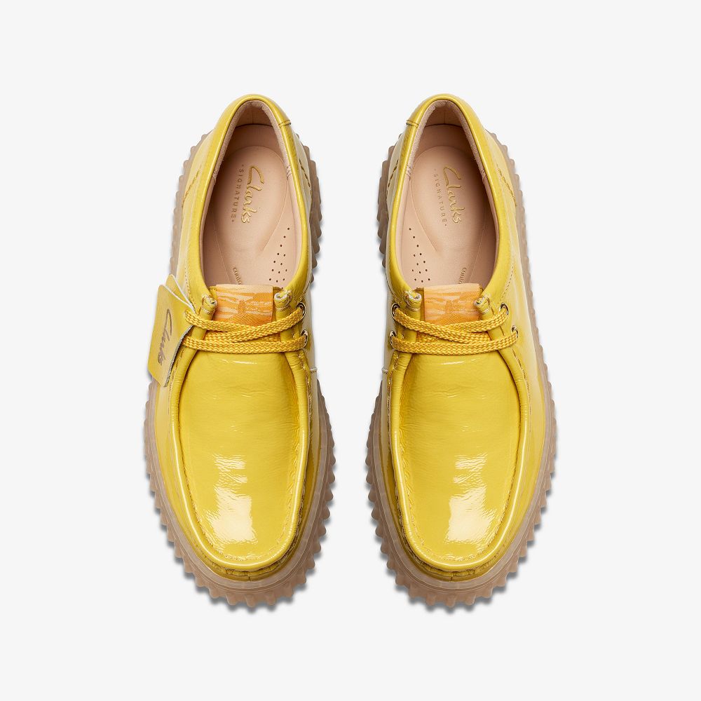 Yellow Patent Clarks Torhill Bee Women Loafers | 7846RUPAO